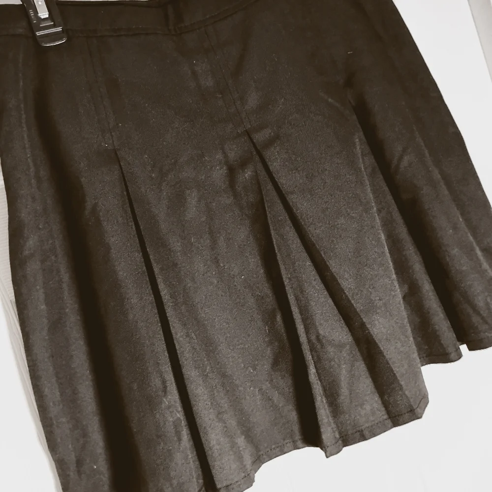 Hot Topic Pleated Mini Skirt Double Buckles
